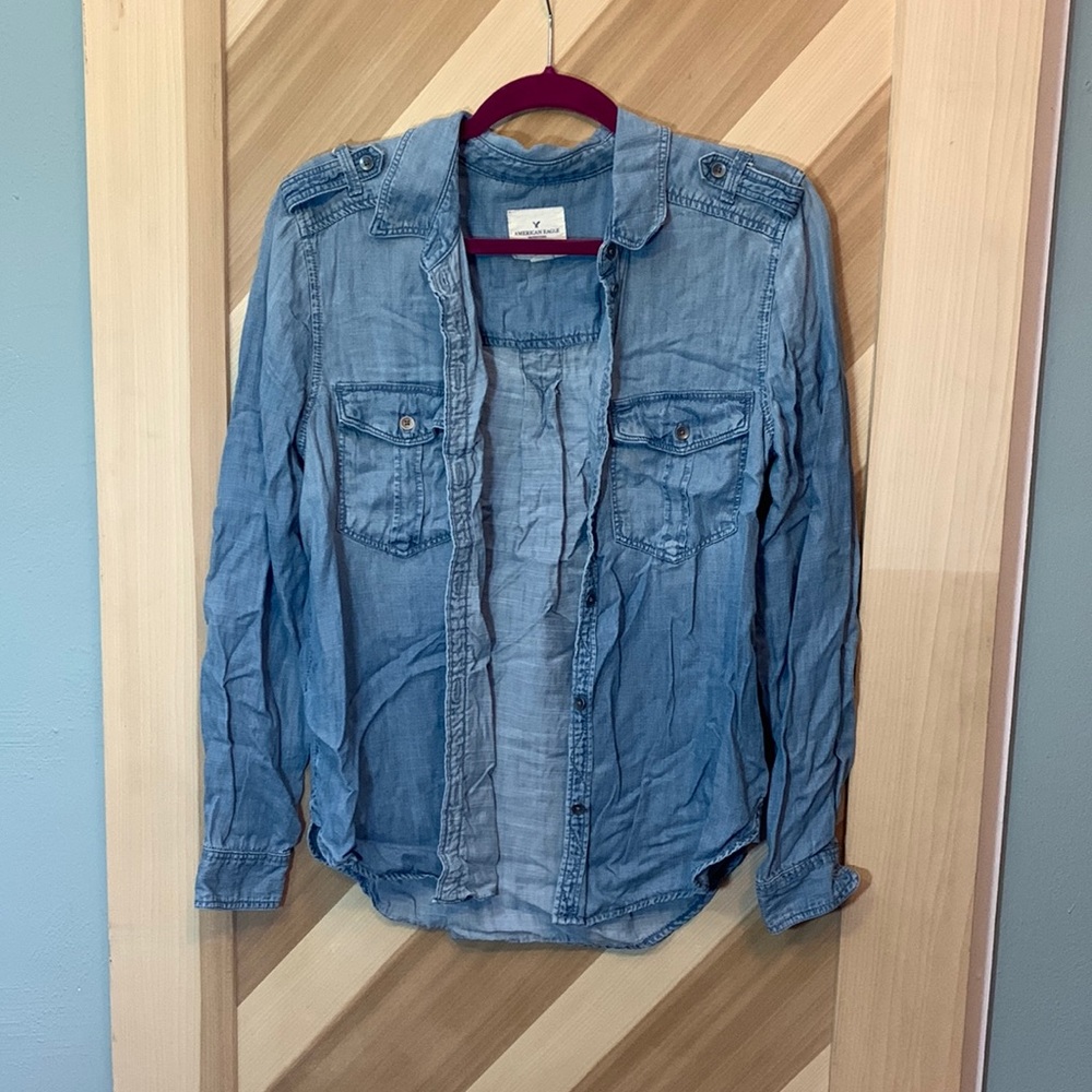 M AEO Denim Shirt